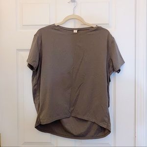 MAUVE SLOUCH ATHLETIC TOP